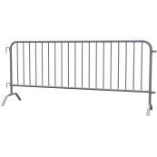 Crowd barrier type C | Length: 2.50 m, 19 bars